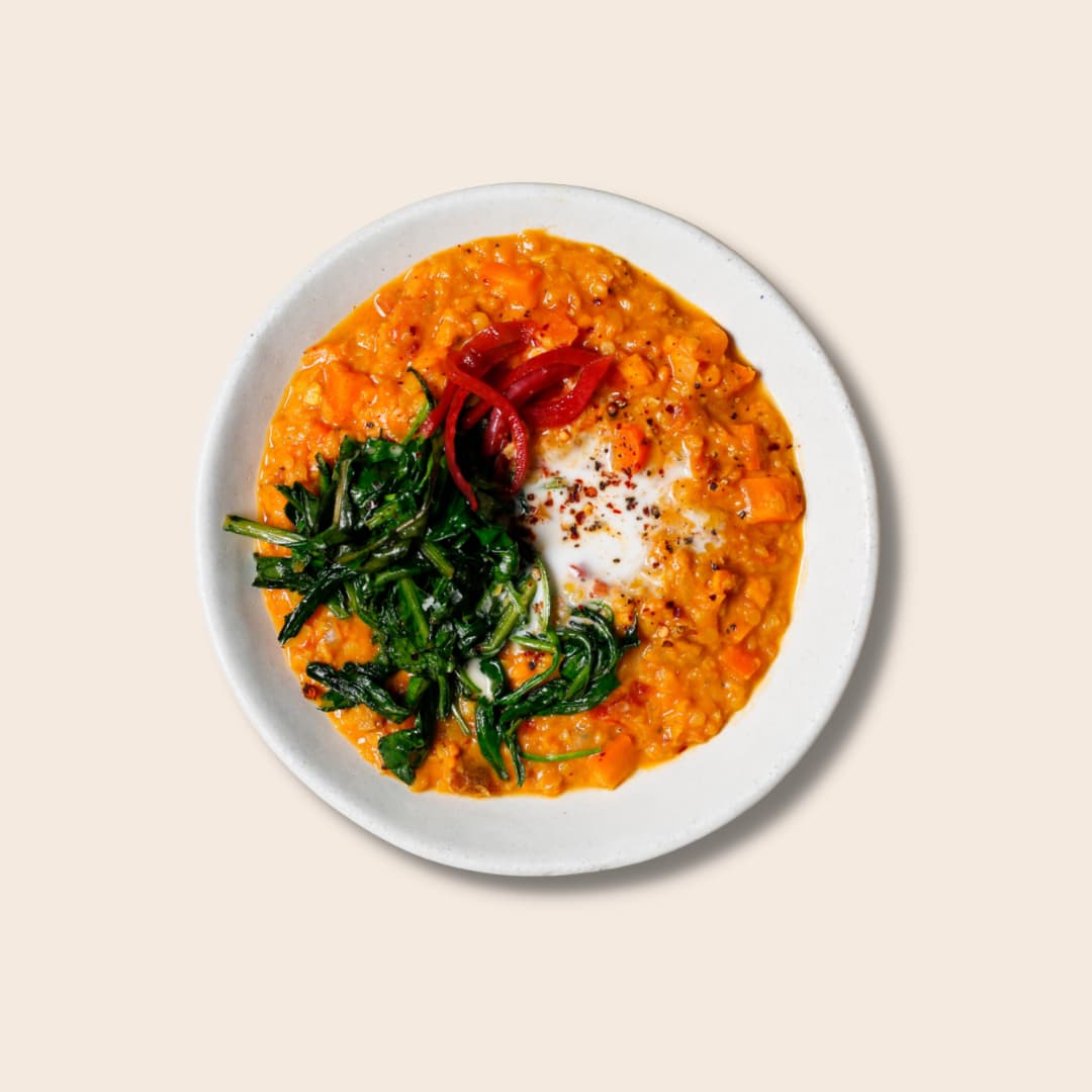 Red Lentil Sweet Potato Dal